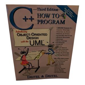 Vintage C++ How to Program By Deitel & Deitel 3rd Edition With Sealed CD New